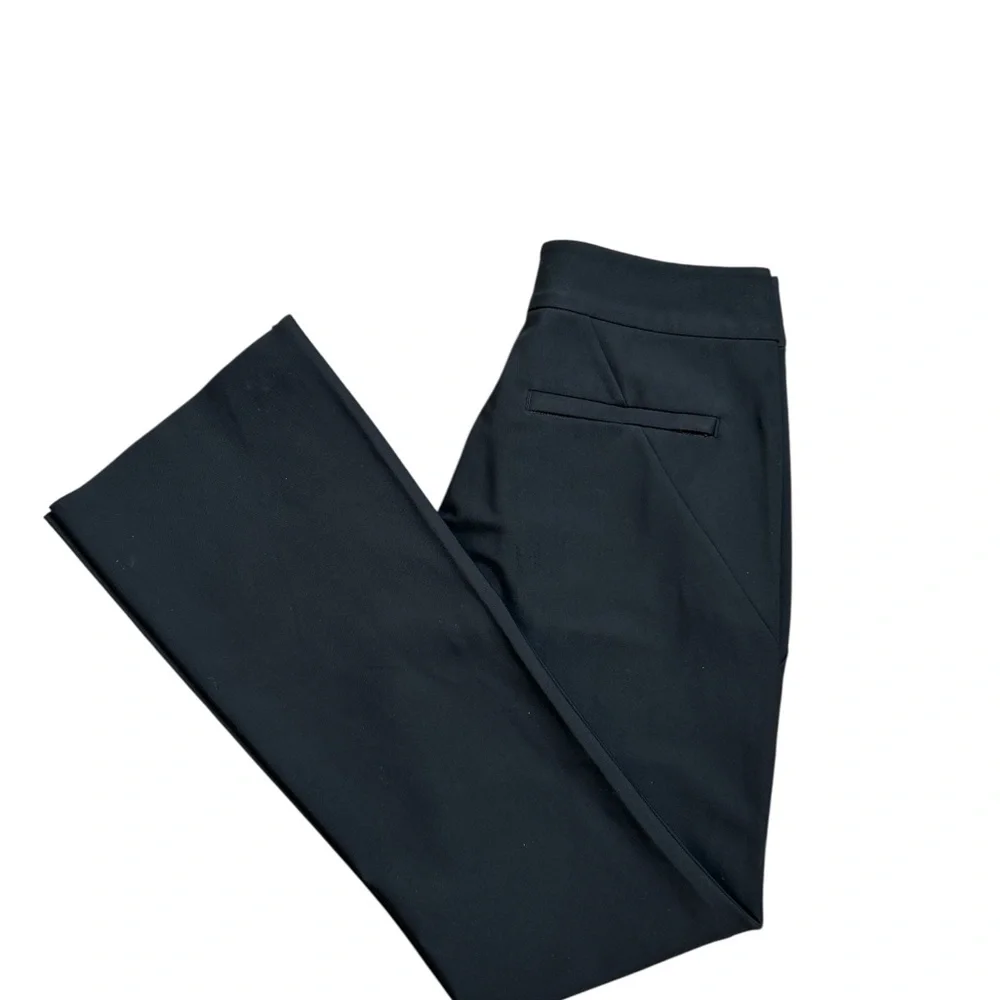 Athleta Stellar Flare Trouser Pant Women's Black Stretch NWOT.  Size 4P - Picture 10 of 12